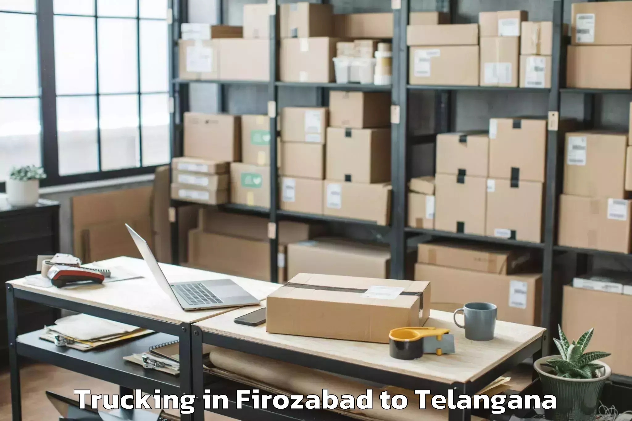 Hassle-Free Firozabad to Lingampet Trucking